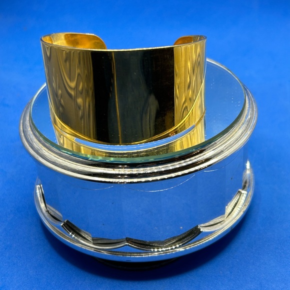 Milor Italy Jewelry - Milor Italy Stainless‎ Steel cuff Bracelet Gold